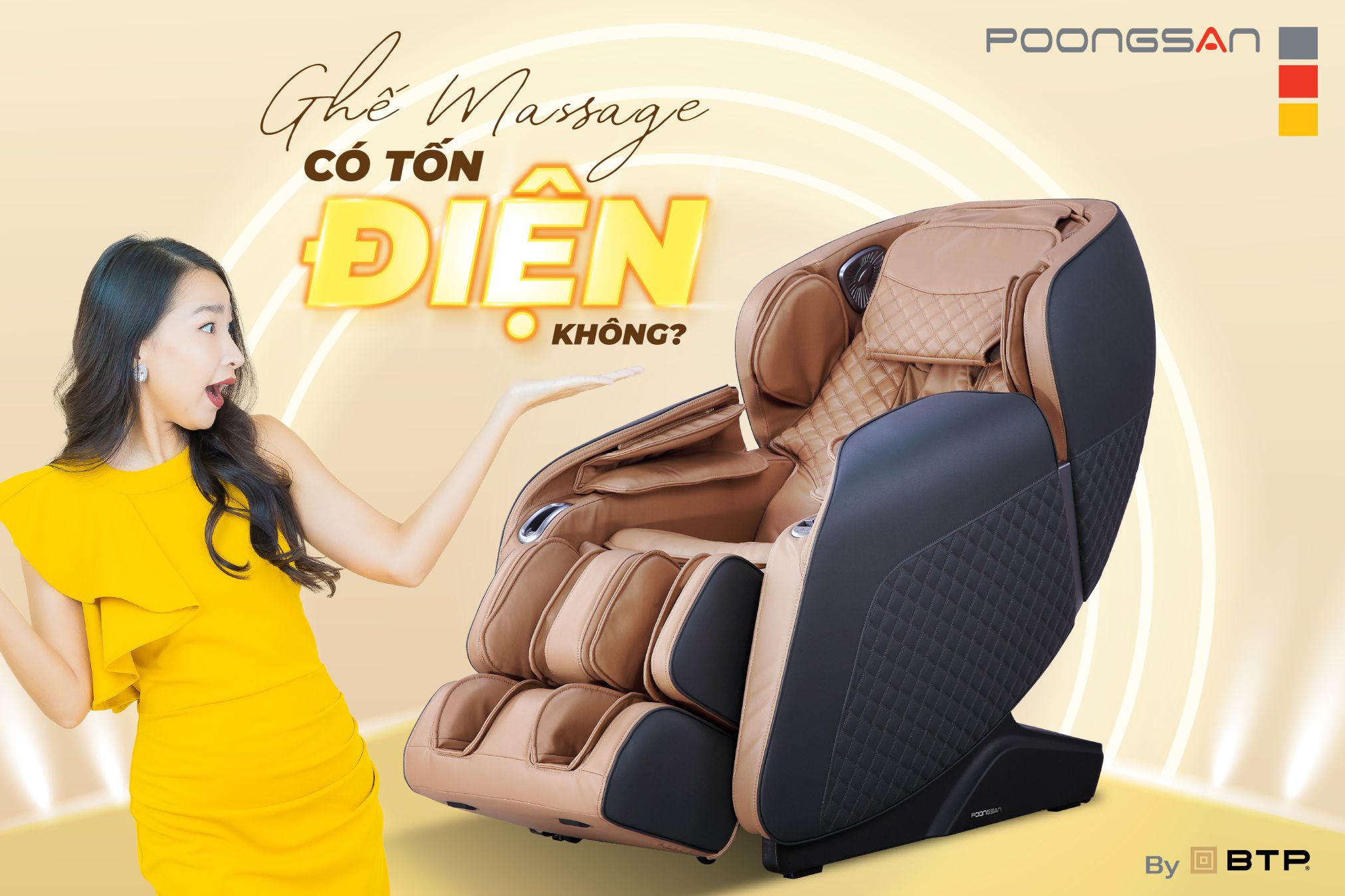 Sử dụng ghế massage có tốn điện không?